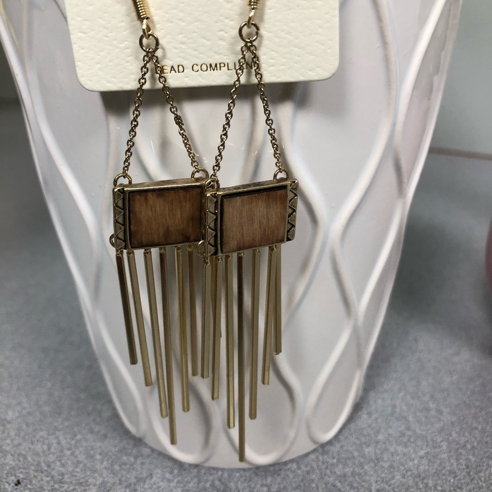 Gold Dangling Earrings